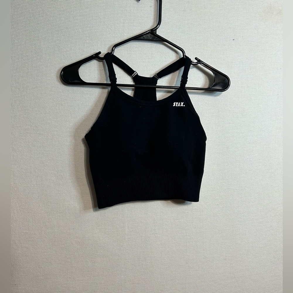 Stax black cropped tank